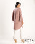Pleated Sleeve Crepe Knee Top 62332